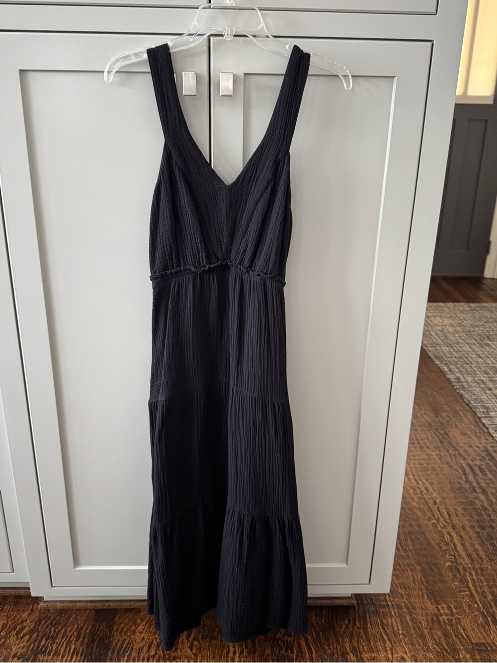Steve Madden Black Gauze Maxi Dress Medium